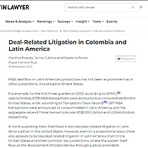 Deal-Related Litigation in Colombia and Latin America